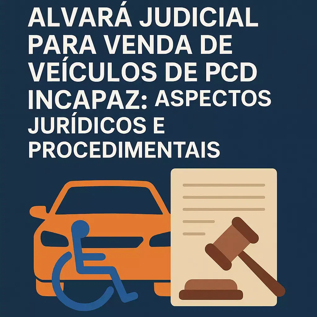 Imagem do artigo: Alvará Judicial para Venda de Veículos de PCD Incapaz: Aspectos Jurídicos e Procedimentais