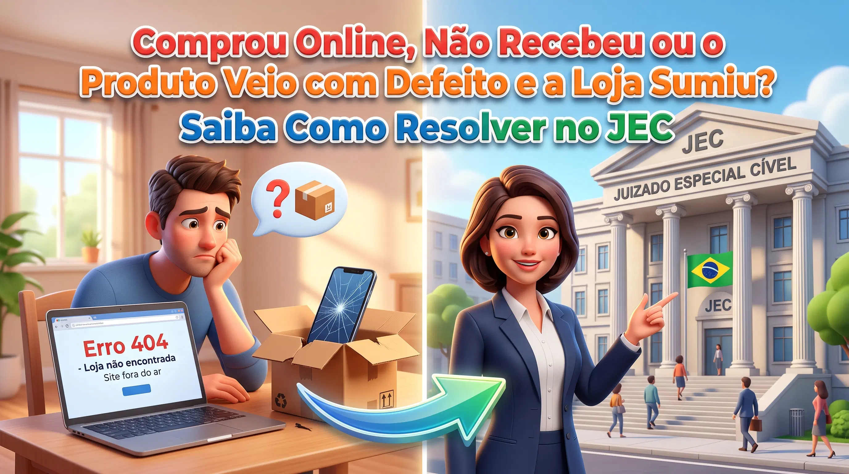 Imagem do artigo: Comprei pela internet, o produto não chegou (ou veio com defeito) e a loja sumiu: o que fazer?