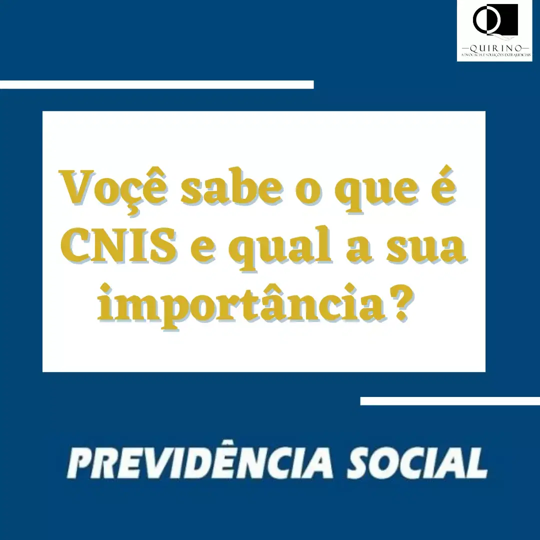 IMPORTANCIA DO CNIS