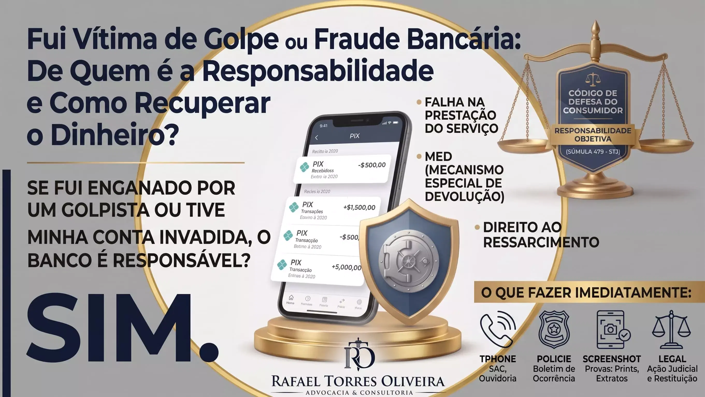 Imagem do artigo: Fui Vítima de Golpe ou Fraude Bancária: De Quem é a Responsabilidade e Como Recuperar o Dinheiro?