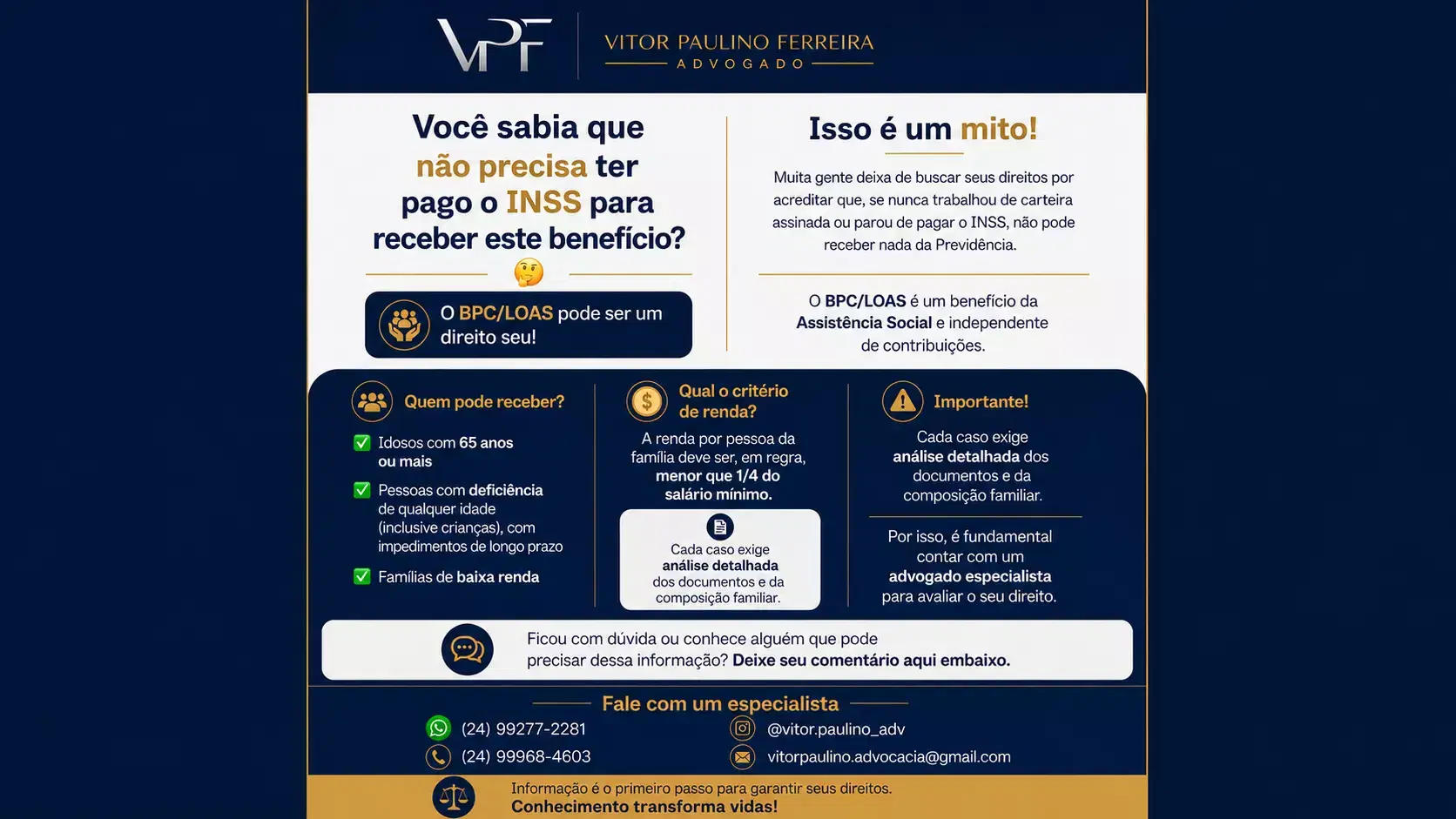 VOCÊ SABIA QUE NÃO PRECISA TER PAGO O INSS PARA RECEBER ESTE BENEFÍCIO?