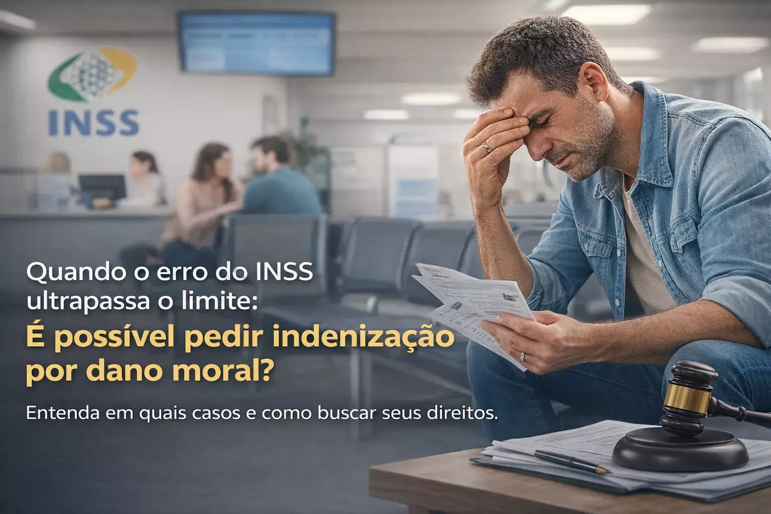 Quando o erro do INSS ultrapassa o limite: é possível pedir indenização por dano moral?