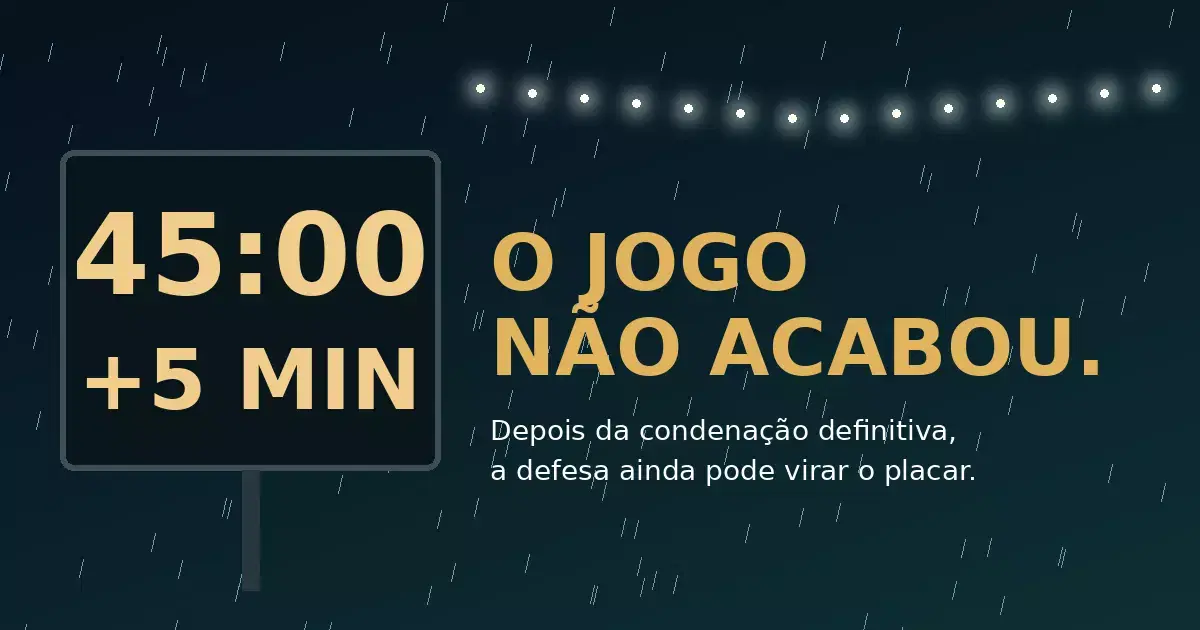 O jogo não acabou: o que ainda pode ser feito depois de uma condenação definitiva