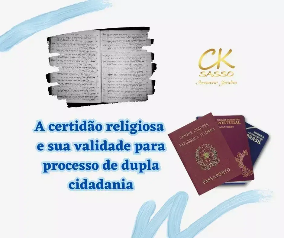 A certidão religiosa e sua validade para processo de dupla cidadania