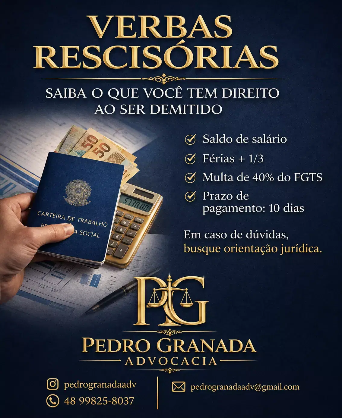 Imagem do artigo: Verbas rescisórias: o que o trabalhador precisa saber ao ser demitido 
