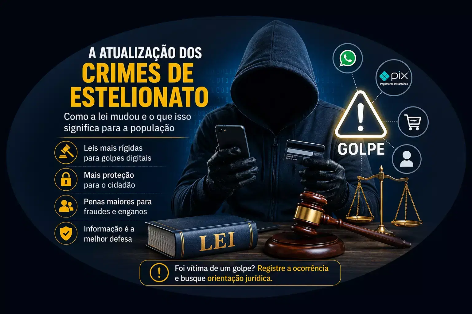 A atualização dos crimes de estelionato: como a lei mudou e o que isso significa para a população